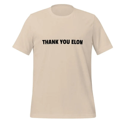 THANK YOU ELON T-Shirt (unisex) - Soft Cream / M