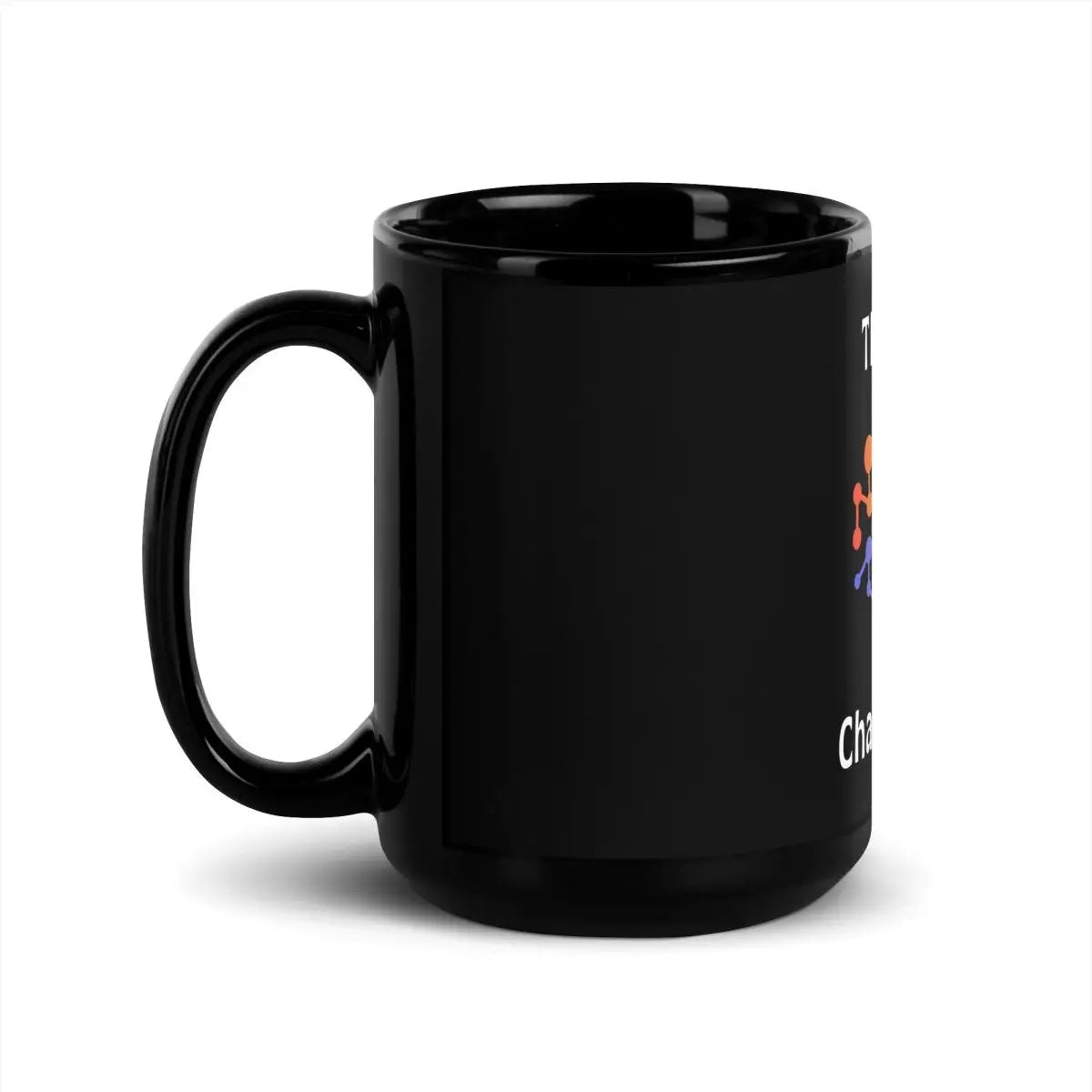 Think Less ChatGPT More Brain Black Glossy Mug