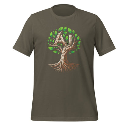 AI Tree T - Shirt (unisex) - Army - AI Store