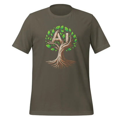 AI Tree T-Shirt (unisex) - Army / M