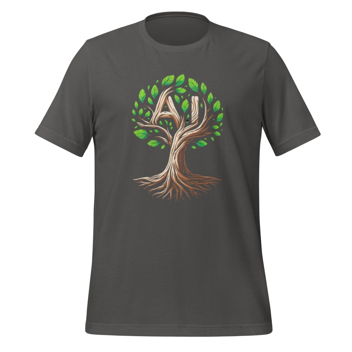 AI Tree T - Shirt (unisex) - Asphalt - AI Store