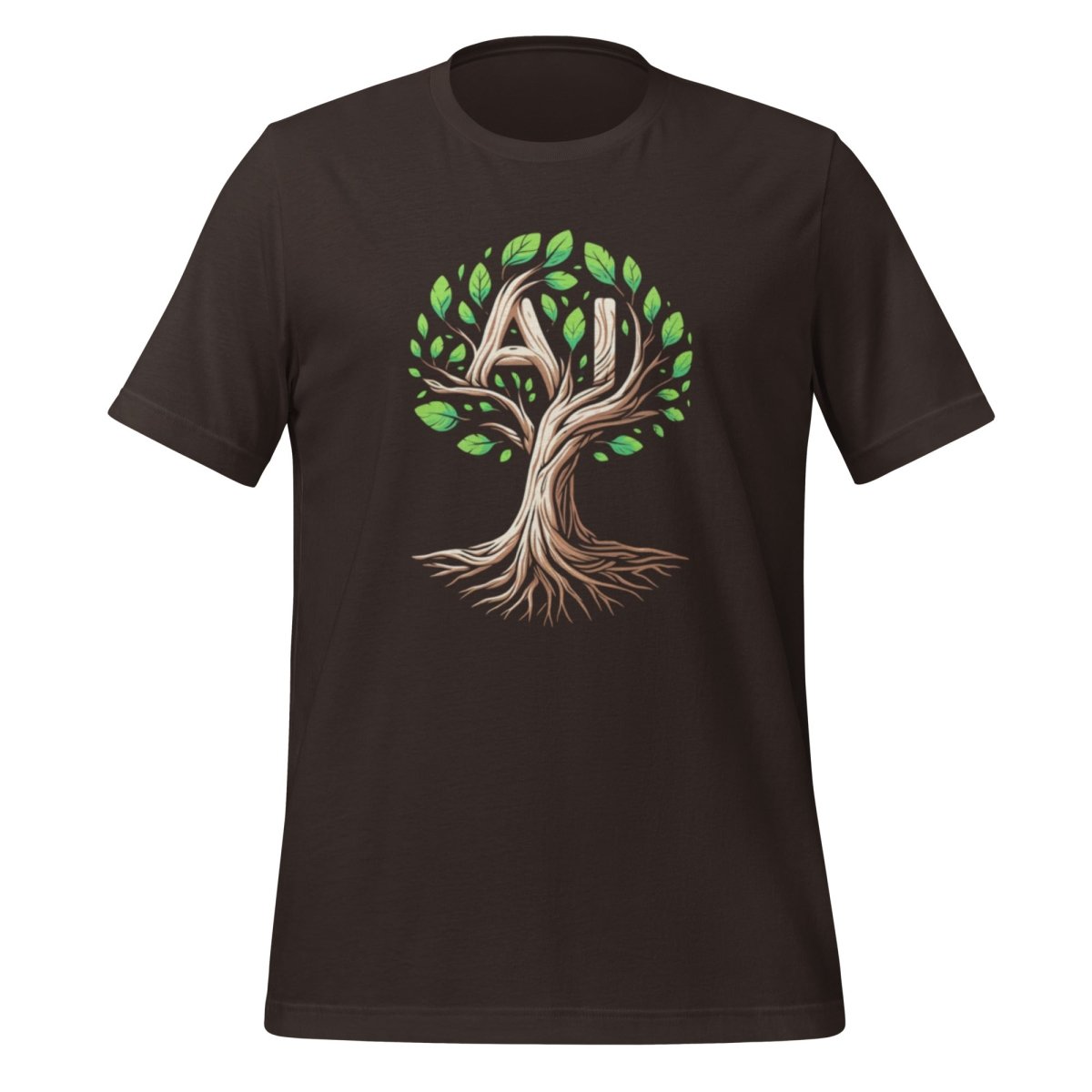 AI Tree T - Shirt (unisex) - Brown - AI Store