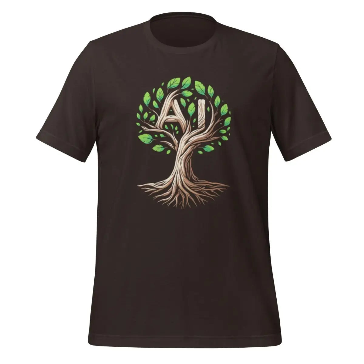 The Ai Tree T-shirt (unisex) Brown / m.