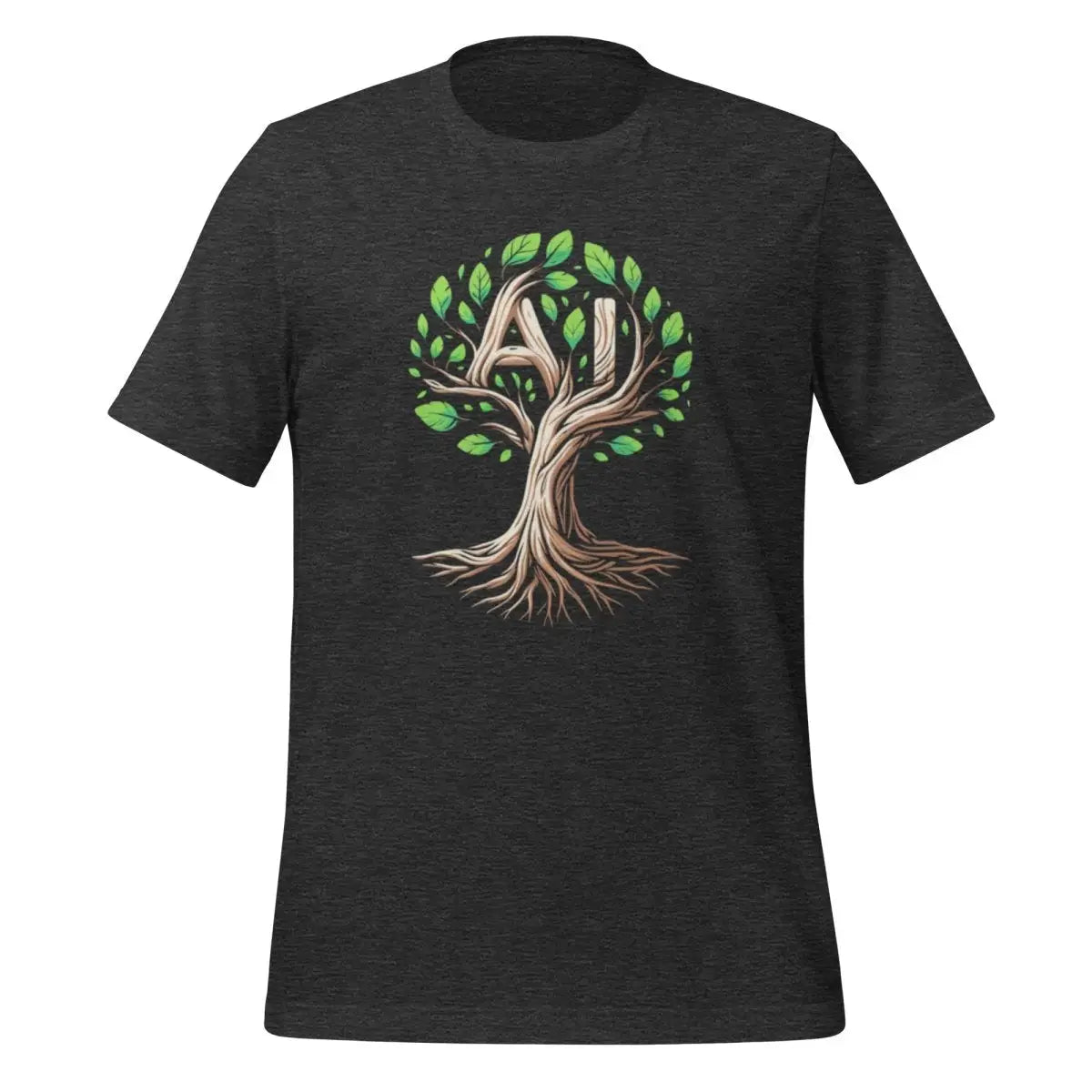 AI Tree T-Shirt (unisex) - Dark Grey Heather / M