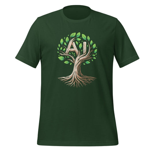 AI Tree T-Shirt (unisex) - Forest - AI Store