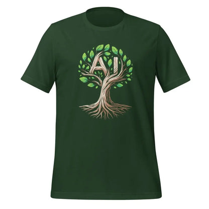 AI Tree T-Shirt (unisex) - Forest / M