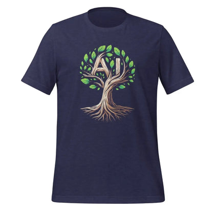 The Ai Tree T-shirt (unisex) Heather Midnight Navy / m.