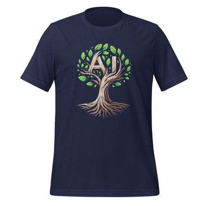 AI Tree T - Shirt (unisex) - Navy - AI Store