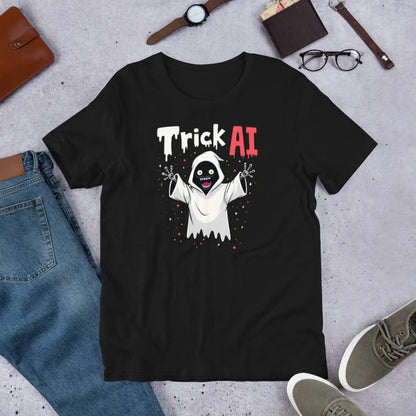 Trick AI Ghost Robot T-Shirt (unisex) 🎃