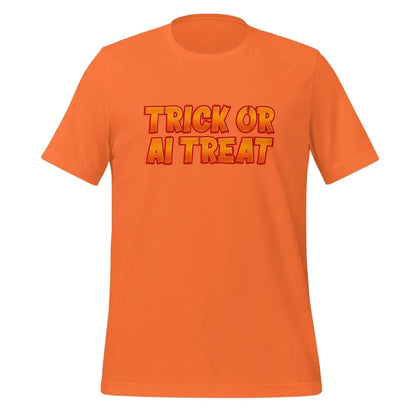 TRICK OR AI TREAT T-Shirt (unisex) 🎃 - Orange / M