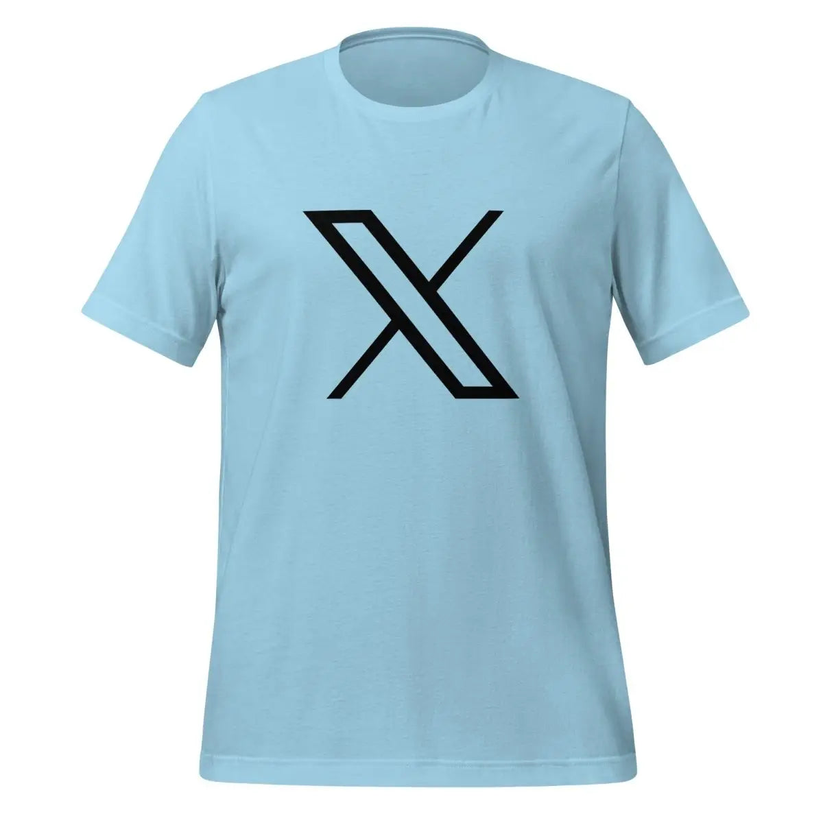 Black 𝕏 T-Shirt (unisex) - Ocean Blue / M