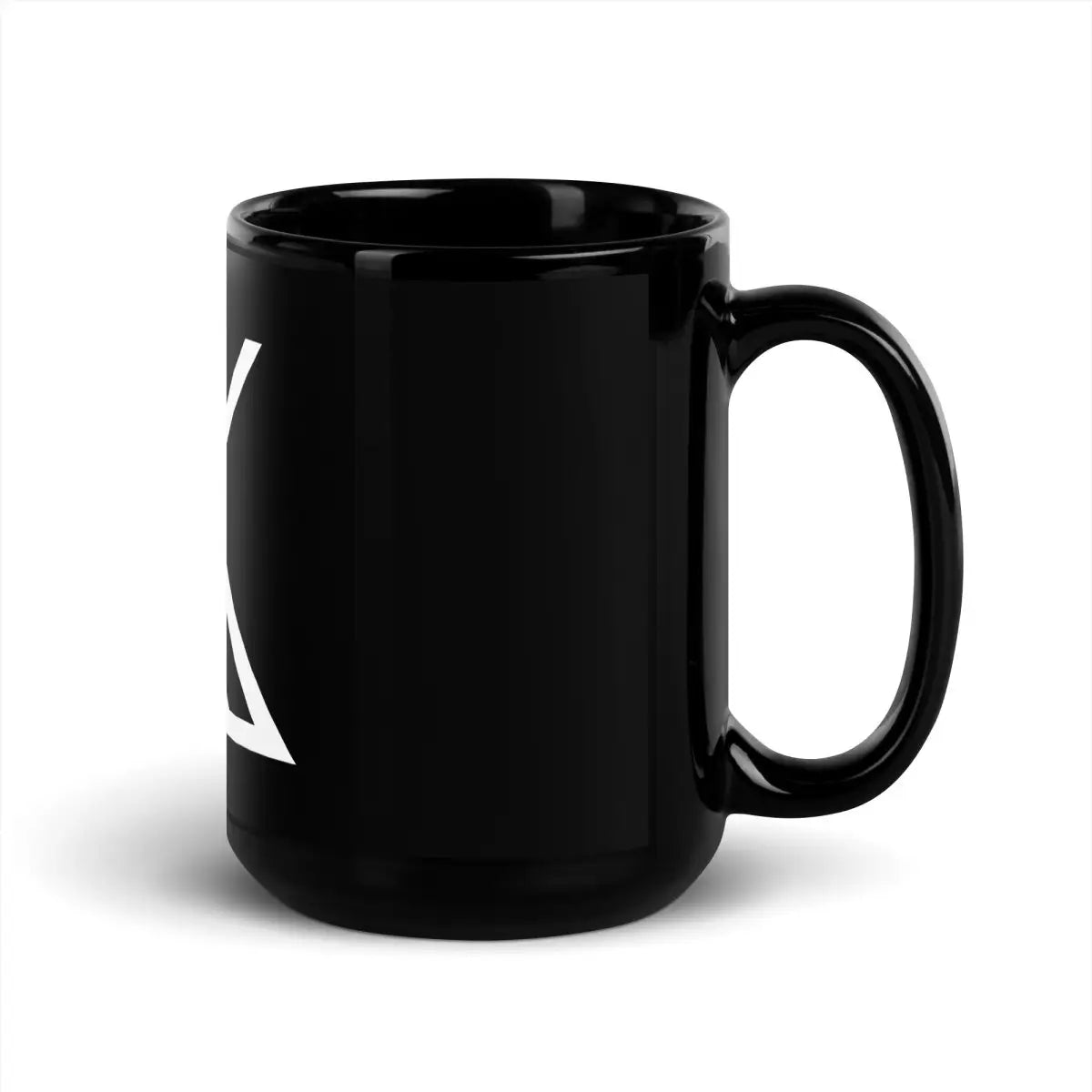 𝕏 Black Glossy Mug