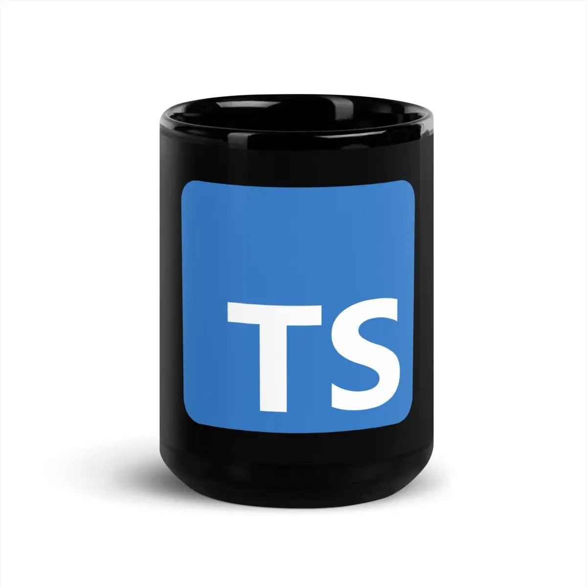 TypeScript Logo Black Glossy Mug - 15 oz