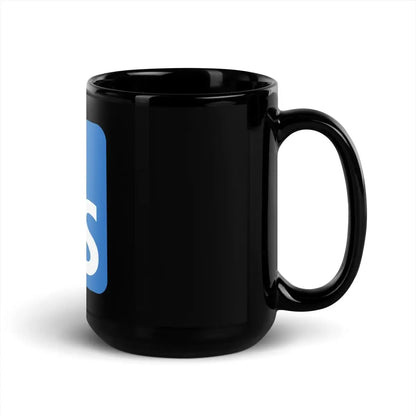 TypeScript Logo Black Glossy Mug