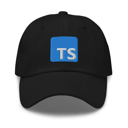 TypeScript Logo Embroidered Cap - Black