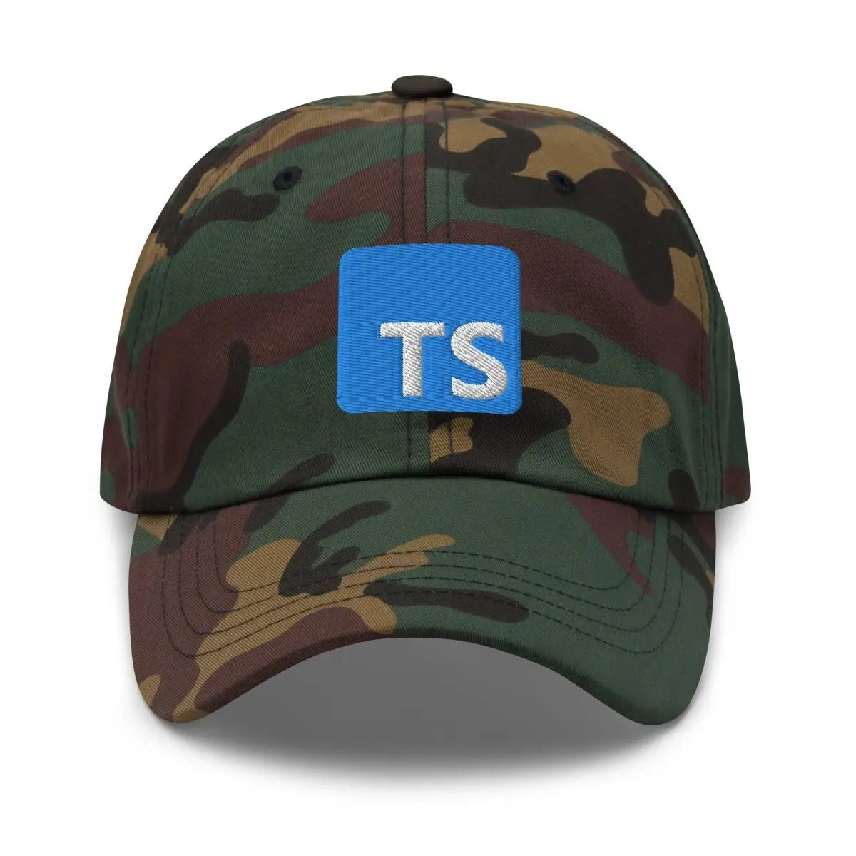 TypeScript Logo Embroidered Cap - Green Camo