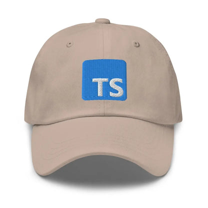 TypeScript Logo Embroidered Cap - Stone