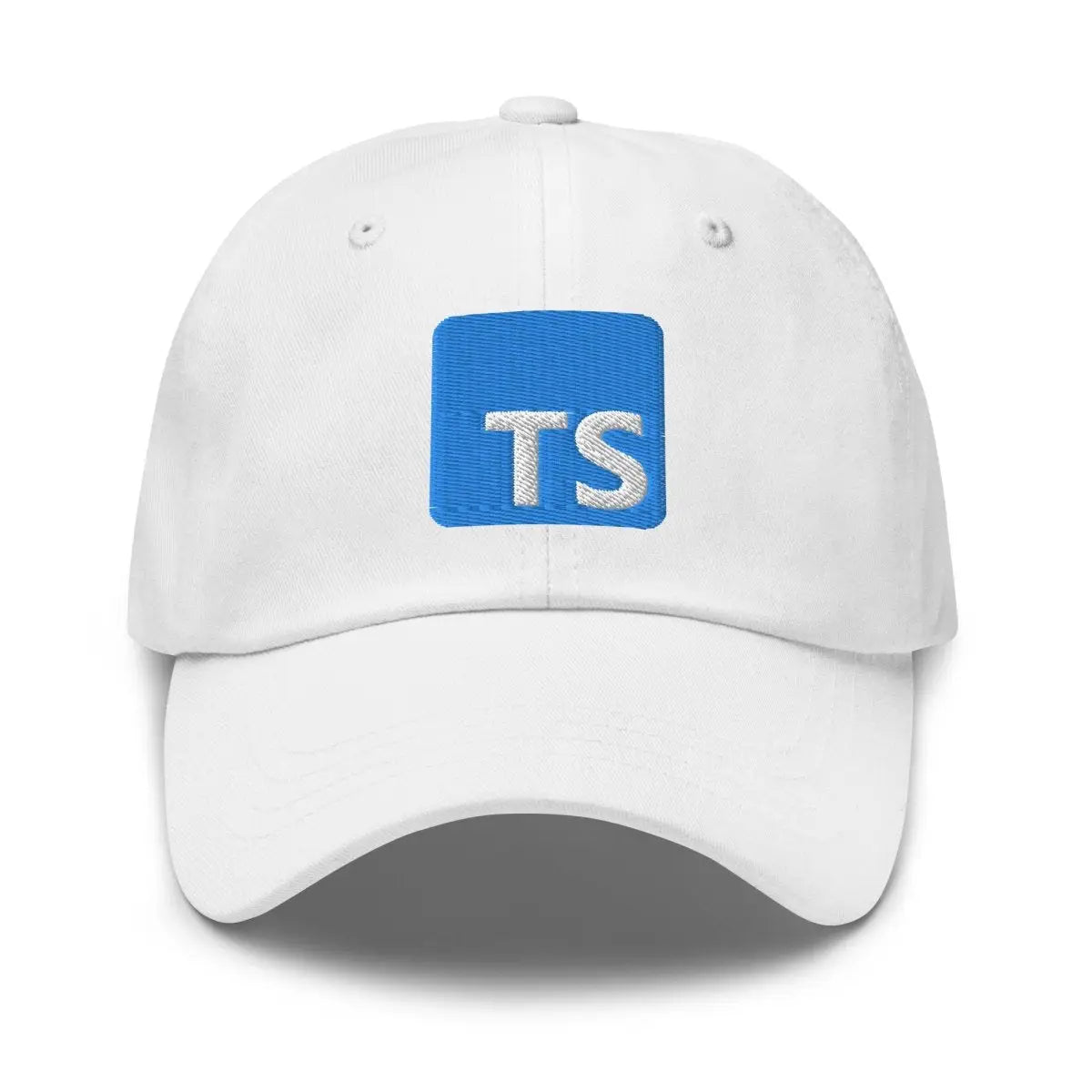 TypeScript Logo Embroidered Cap - White