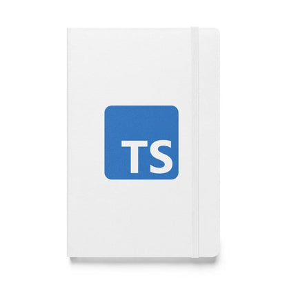 TypeScript Logo Hardcover Bound Notebook - White