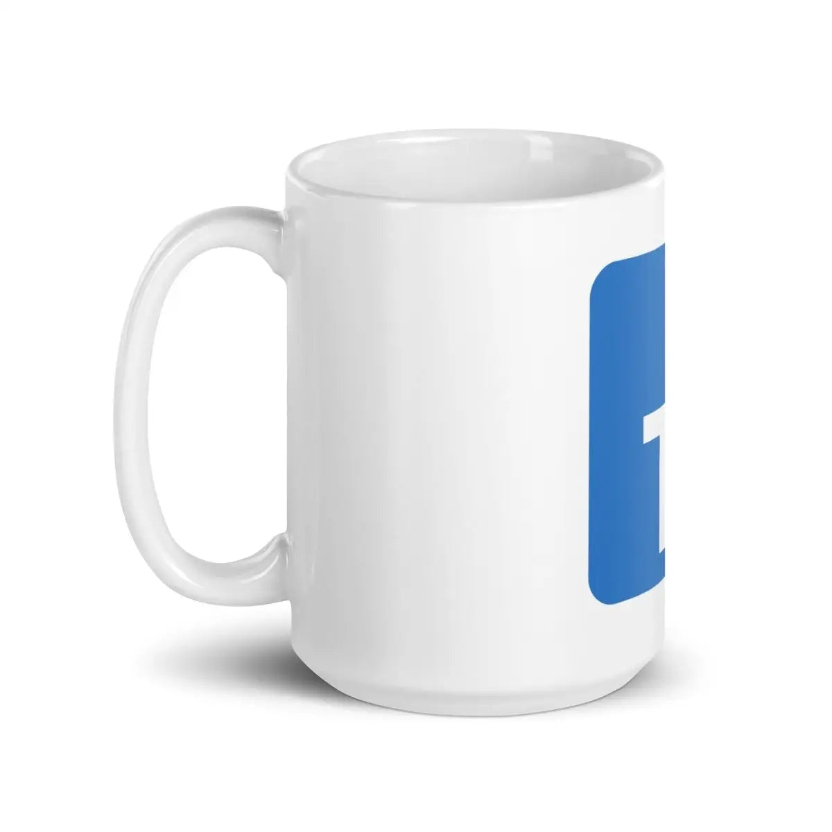 TypeScript Logo on White Glossy Mug