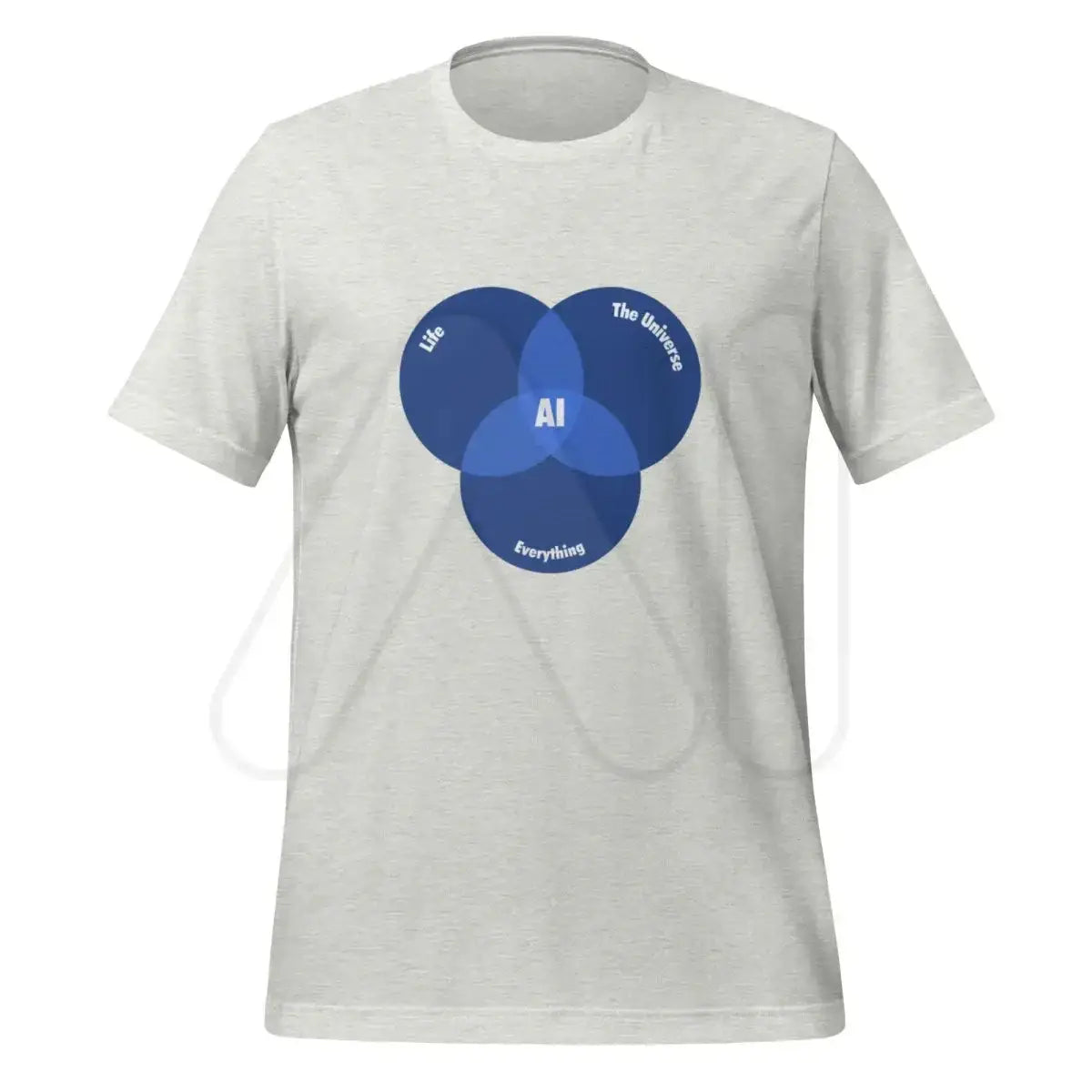 The Ai Venn Diagram T-shirt (unisex) Ash / m.