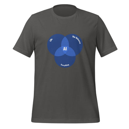 AI Venn Diagram T - Shirt (unisex) - Asphalt - AI Store