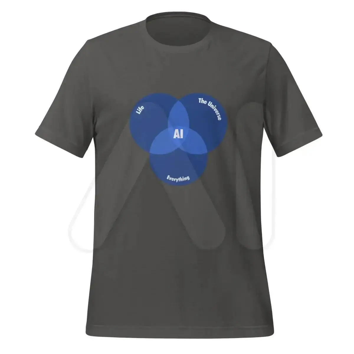 AI Venn Diagram T-Shirt (unisex) - Asphalt / M