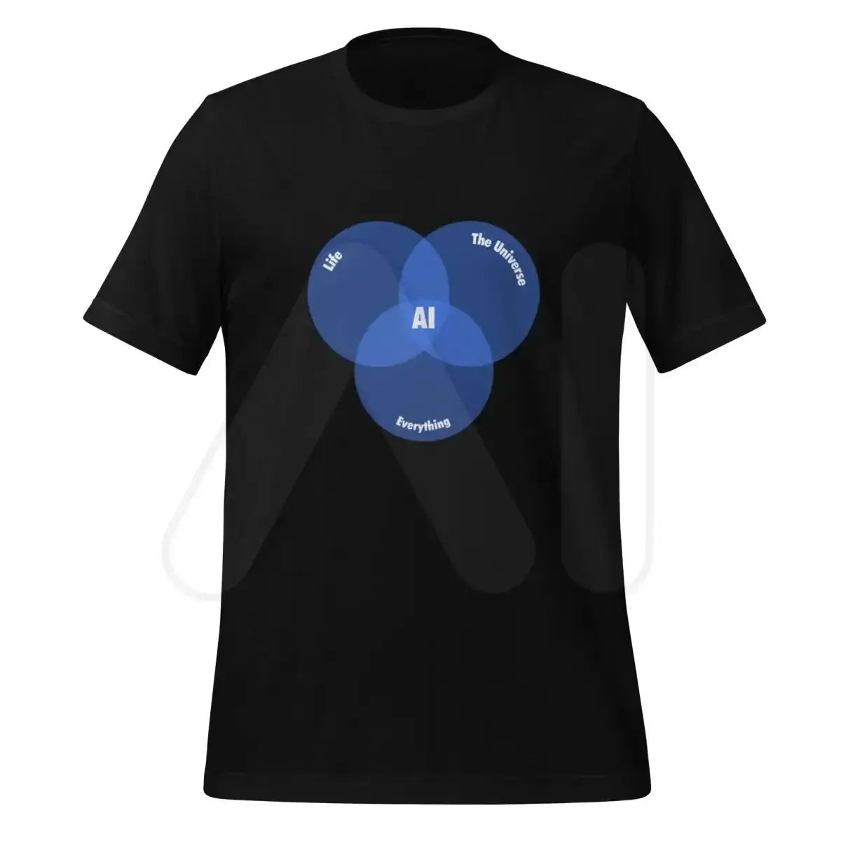 The Ai Venn Diagram T-shirt (unisex) Black / m.