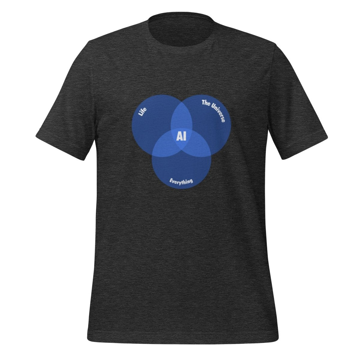 AI Venn Diagram T - Shirt (unisex) - Dark Grey Heather - AI Store
