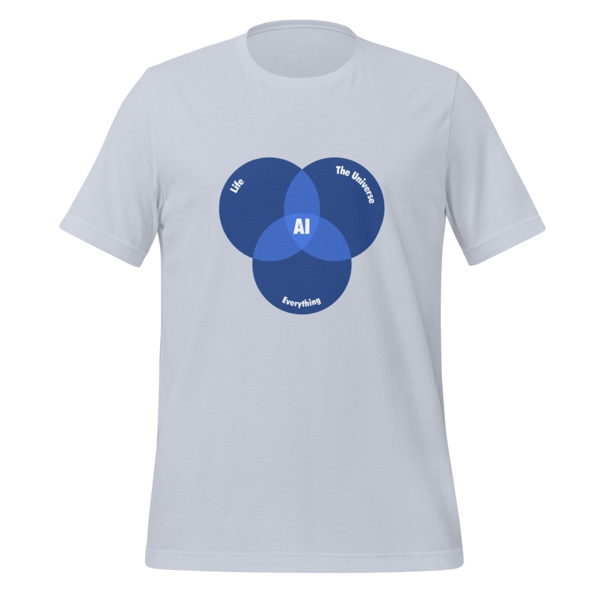 AI Venn Diagram T - Shirt (unisex) - Light Blue - AI Store
