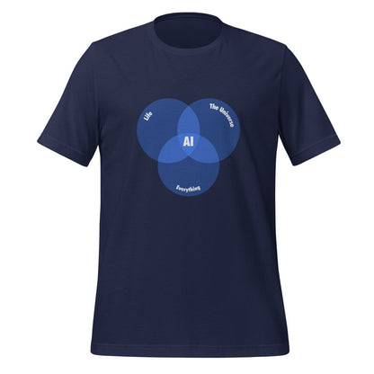 AI Venn Diagram T - Shirt (unisex) - Navy - AI Store