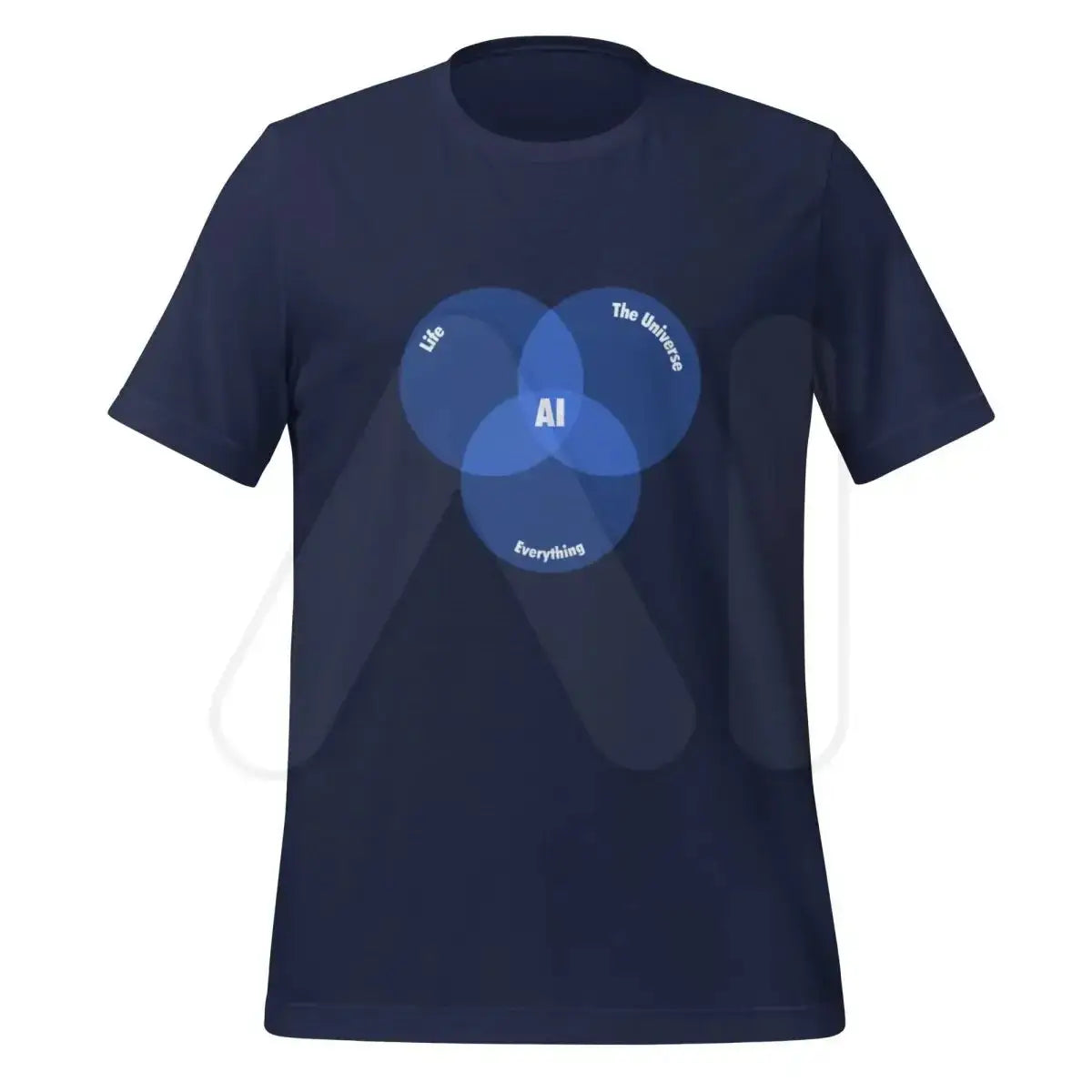 The Ai Venn Diagram T-shirt (unisex) Navy / m.