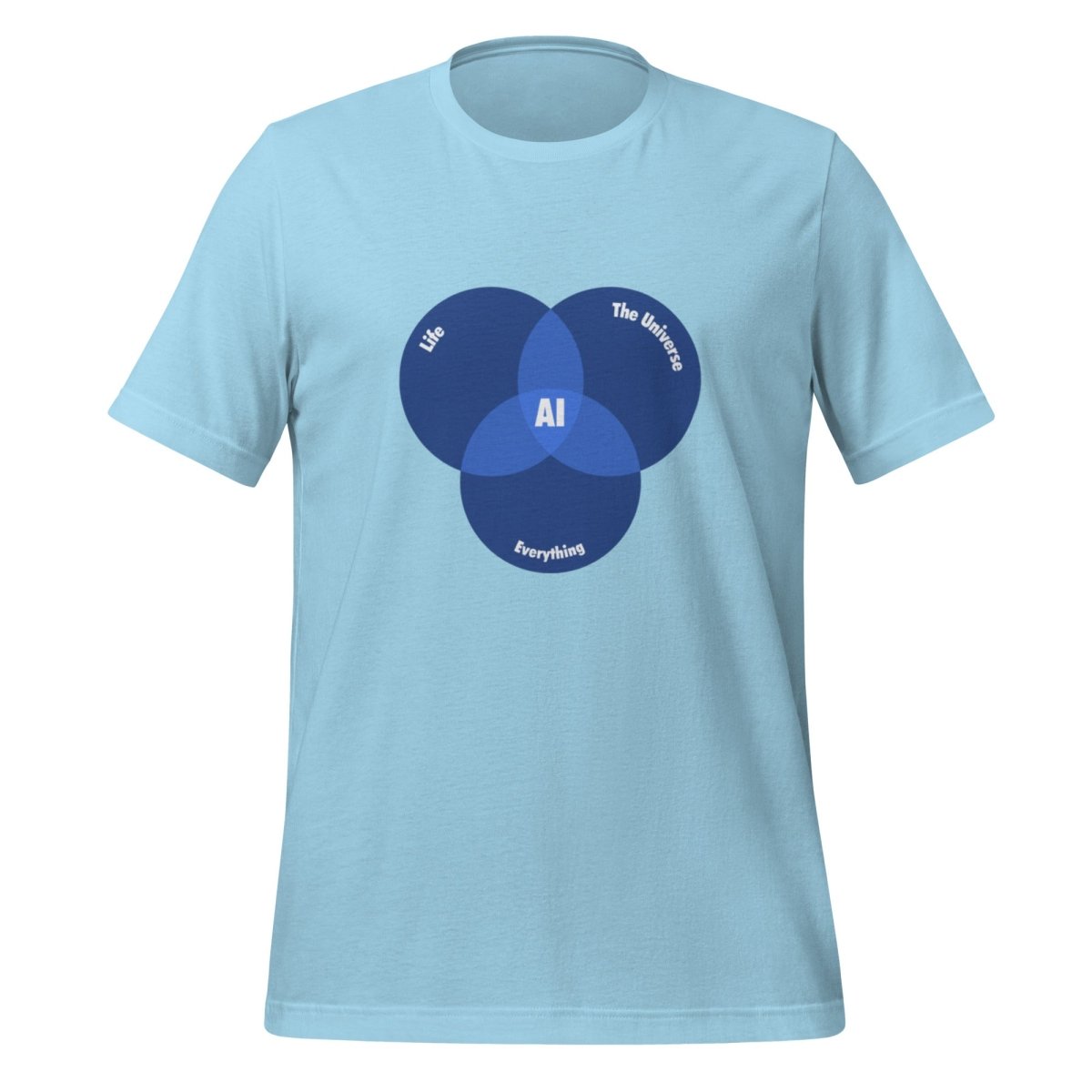 AI Venn Diagram T - Shirt (unisex) - Ocean Blue - AI Store