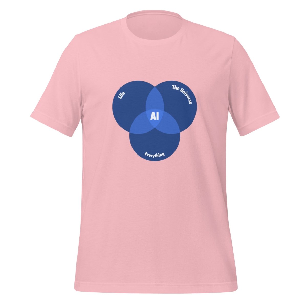 AI Venn Diagram T - Shirt (unisex) - Pink - AI Store
