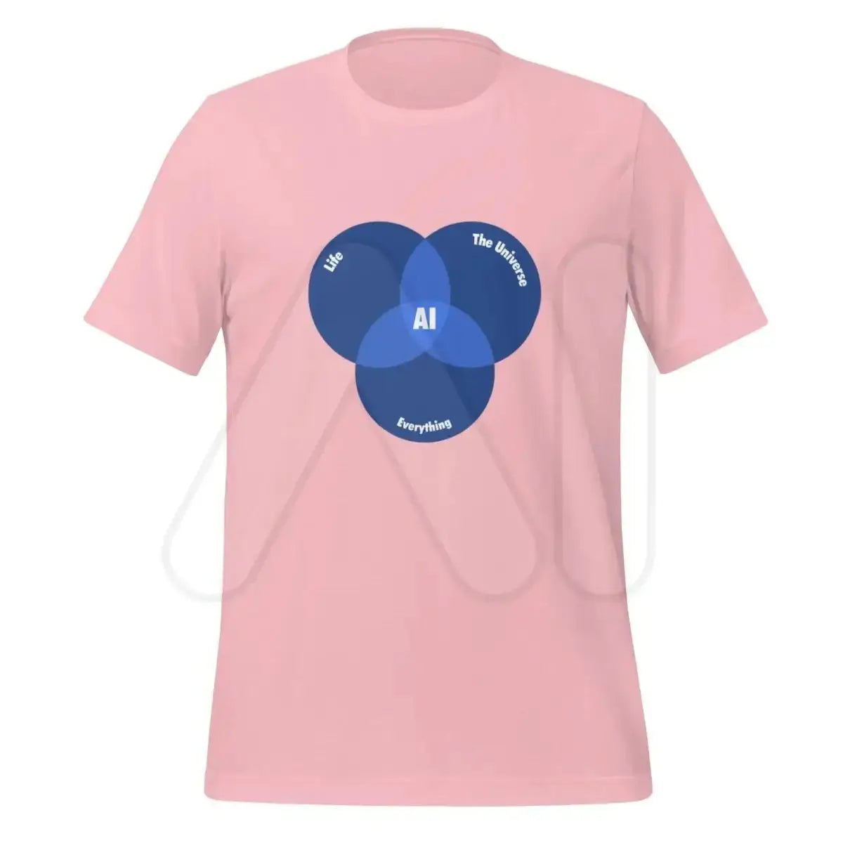 The Ai Venn Diagram T-shirt (unisex) Pink / m.