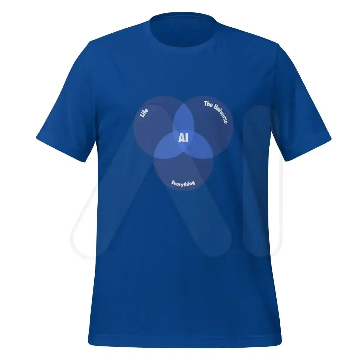 The Ai Venn Diagram T-shirt (unisex) True Royal / m.