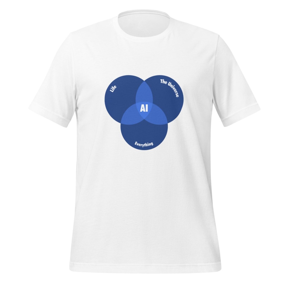 AI Venn Diagram T - Shirt (unisex) - White - AI Store