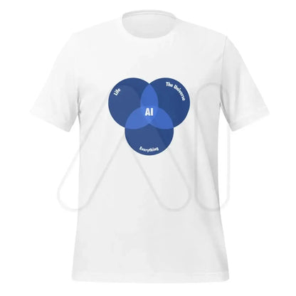 The Ai Venn Diagram T-shirt (unisex) White / m.