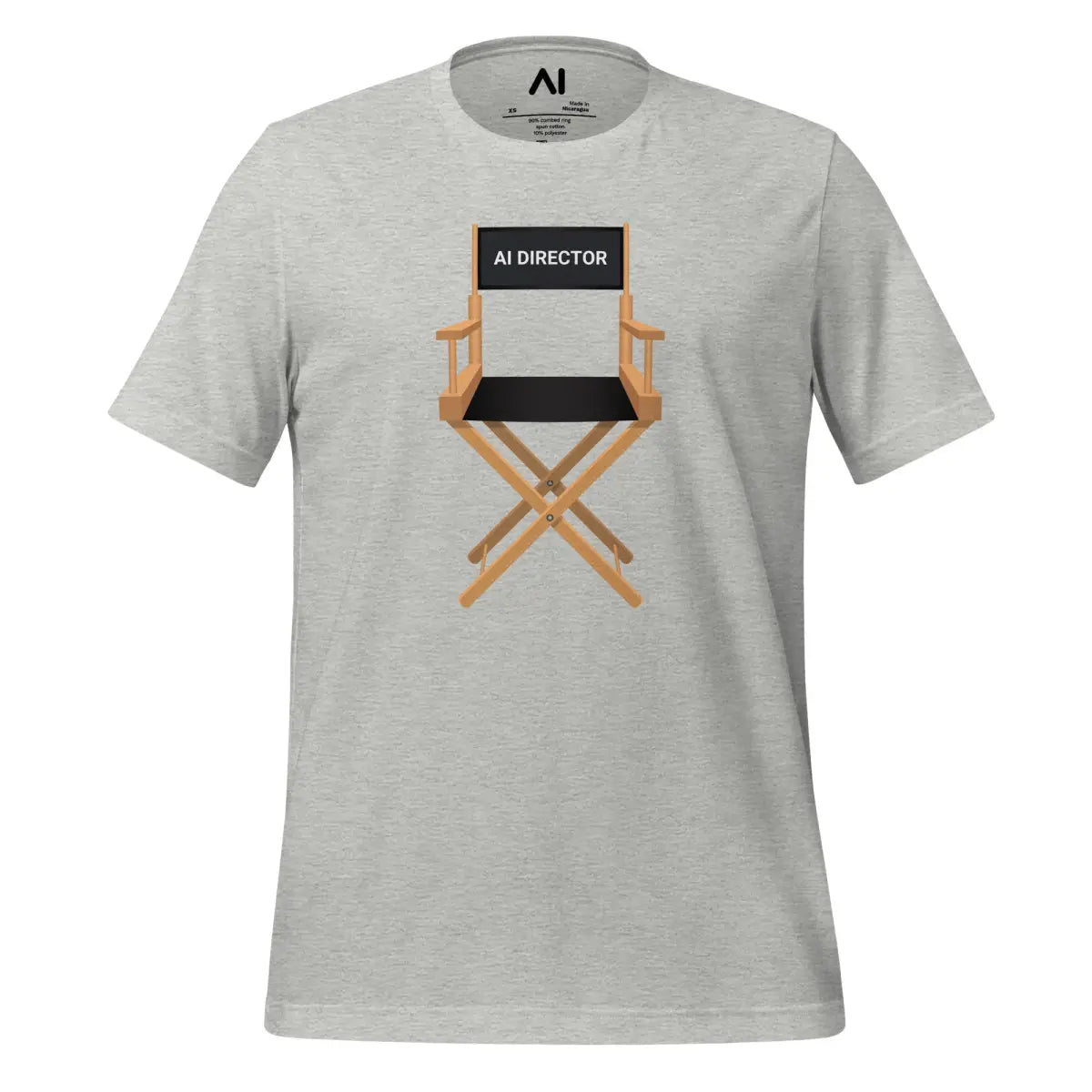 The Ai Video Director Chair T-shirt (unisex) Athletic Heather / m.