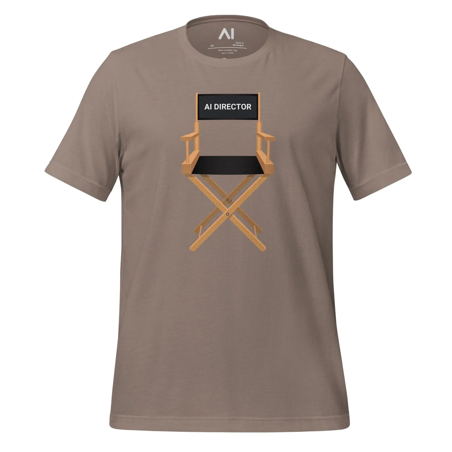 The Ai Video Director Chair T-shirt (unisex) Pebble / m.