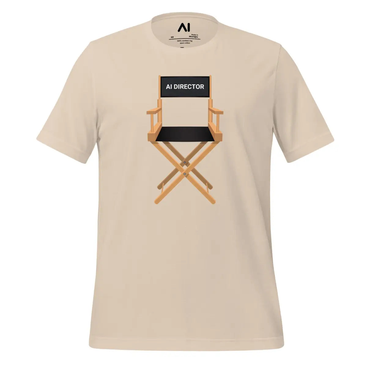 AI Video Director Chair T-Shirt (unisex) - Soft Cream / M