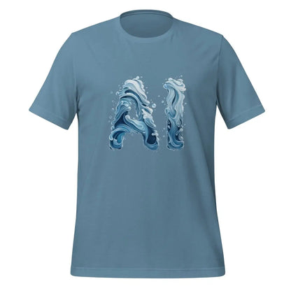 Water AI T-Shirt (unisex) - Steel Blue / M