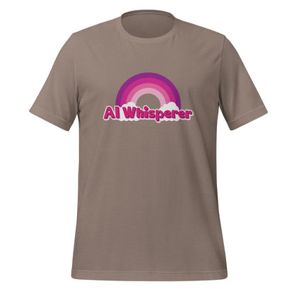 AI Whisperer Pony T - Shirt (unisex) - Pebble - AI Store