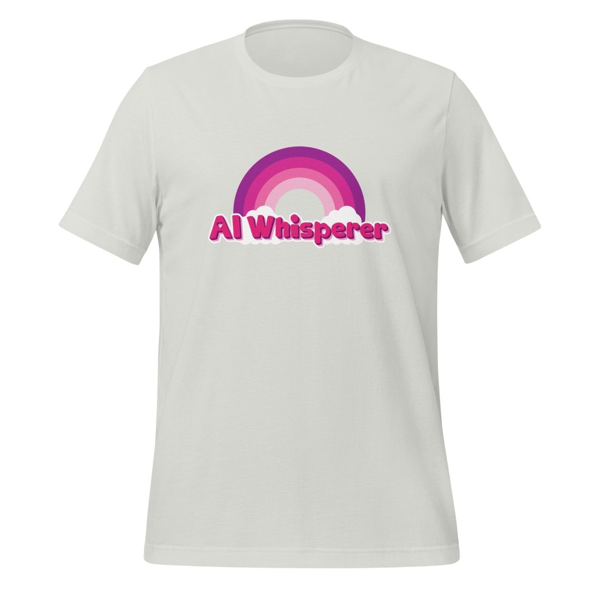 AI Whisperer Pony T - Shirt (unisex) - Silver - AI Store