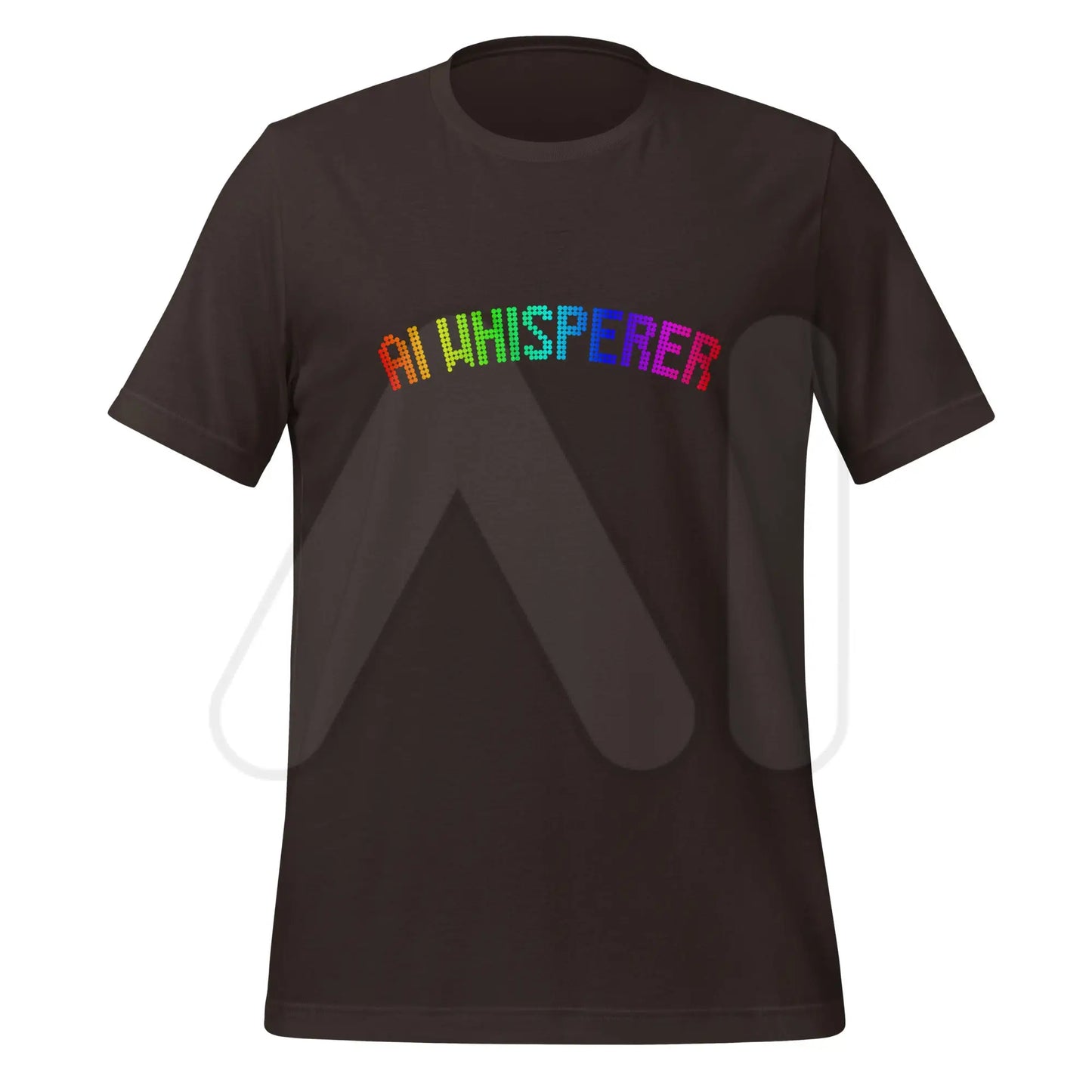 AI WHISPERER Rainbow T-Shirt (unisex) - Brown / M