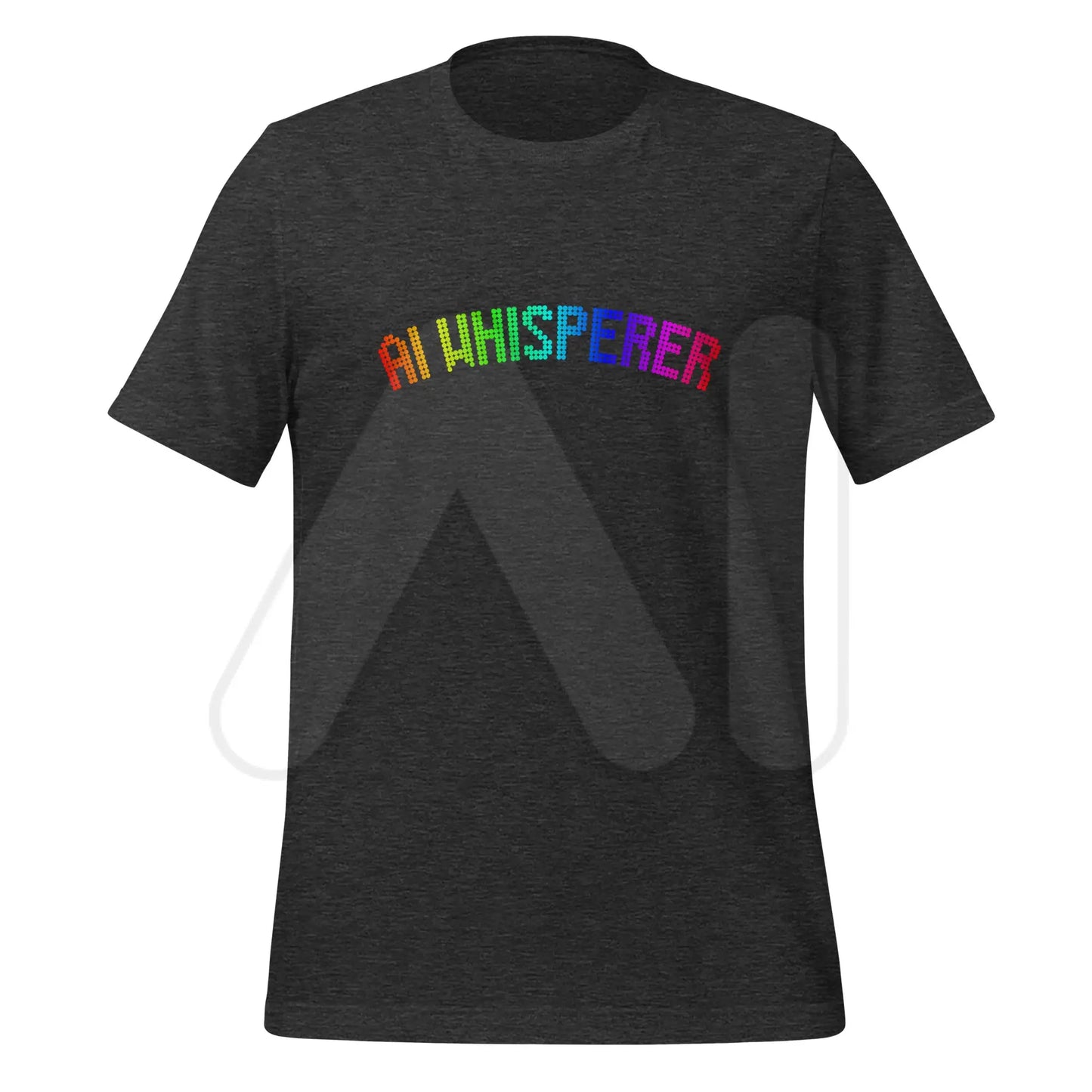 AI WHISPERER Rainbow T-Shirt (unisex) - Dark Grey Heather / M