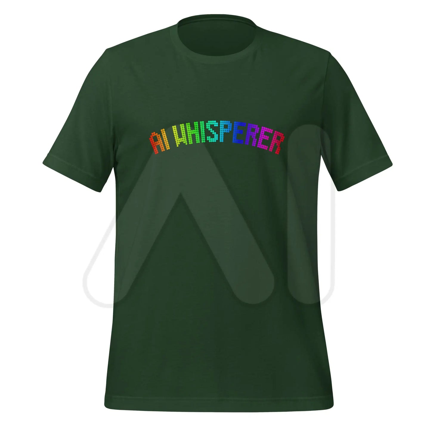 AI WHISPERER Rainbow T-Shirt (unisex) - Forest / M