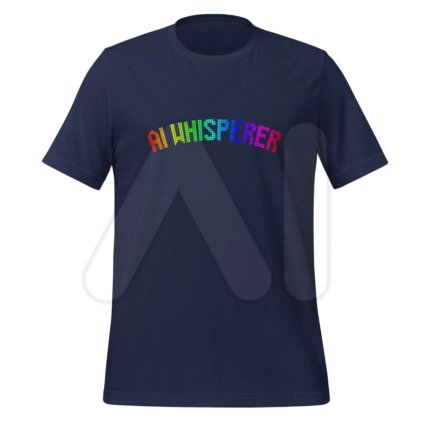 AI WHISPERER Rainbow T-Shirt (unisex) - Navy / M