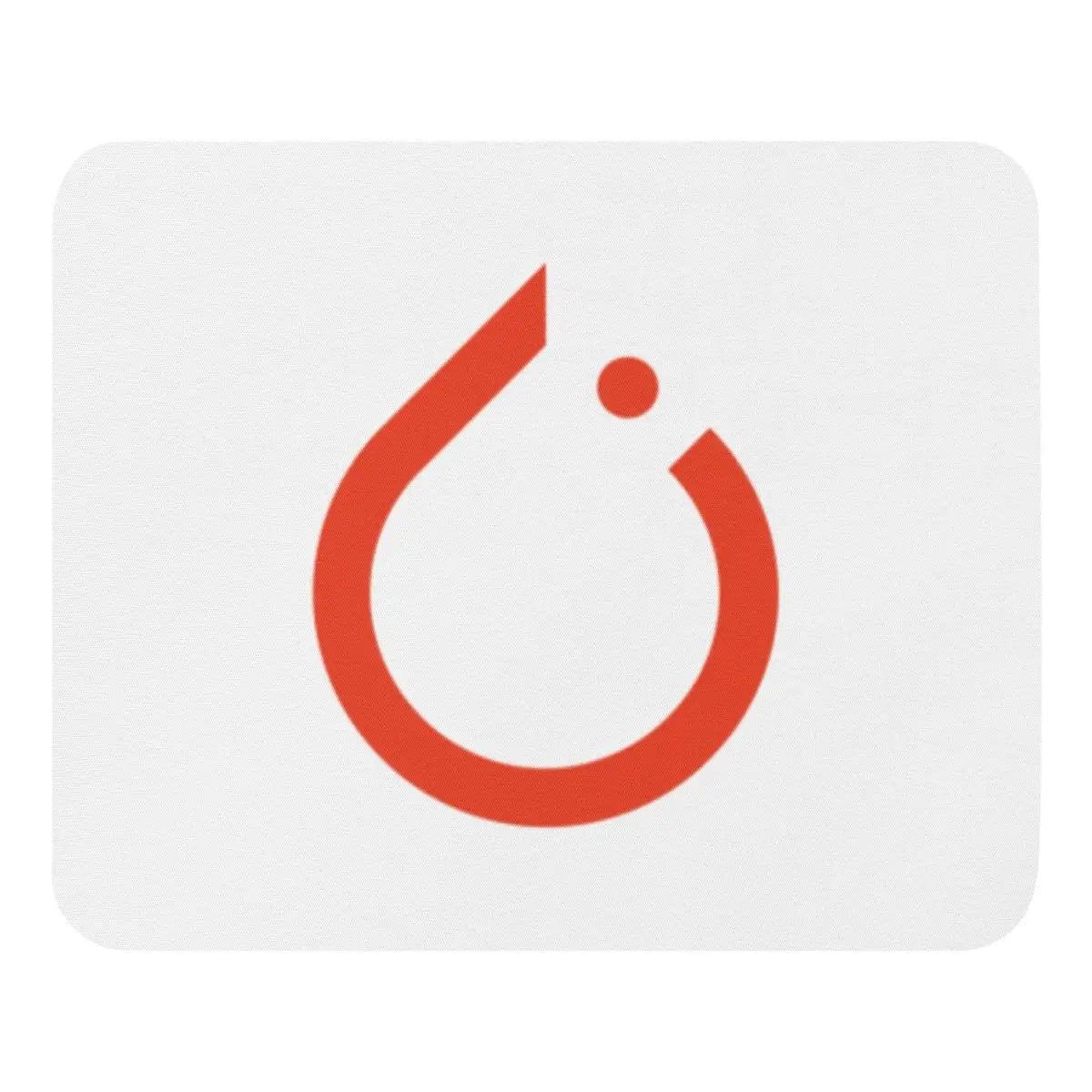 White PyTorch Icon Mouse Pad