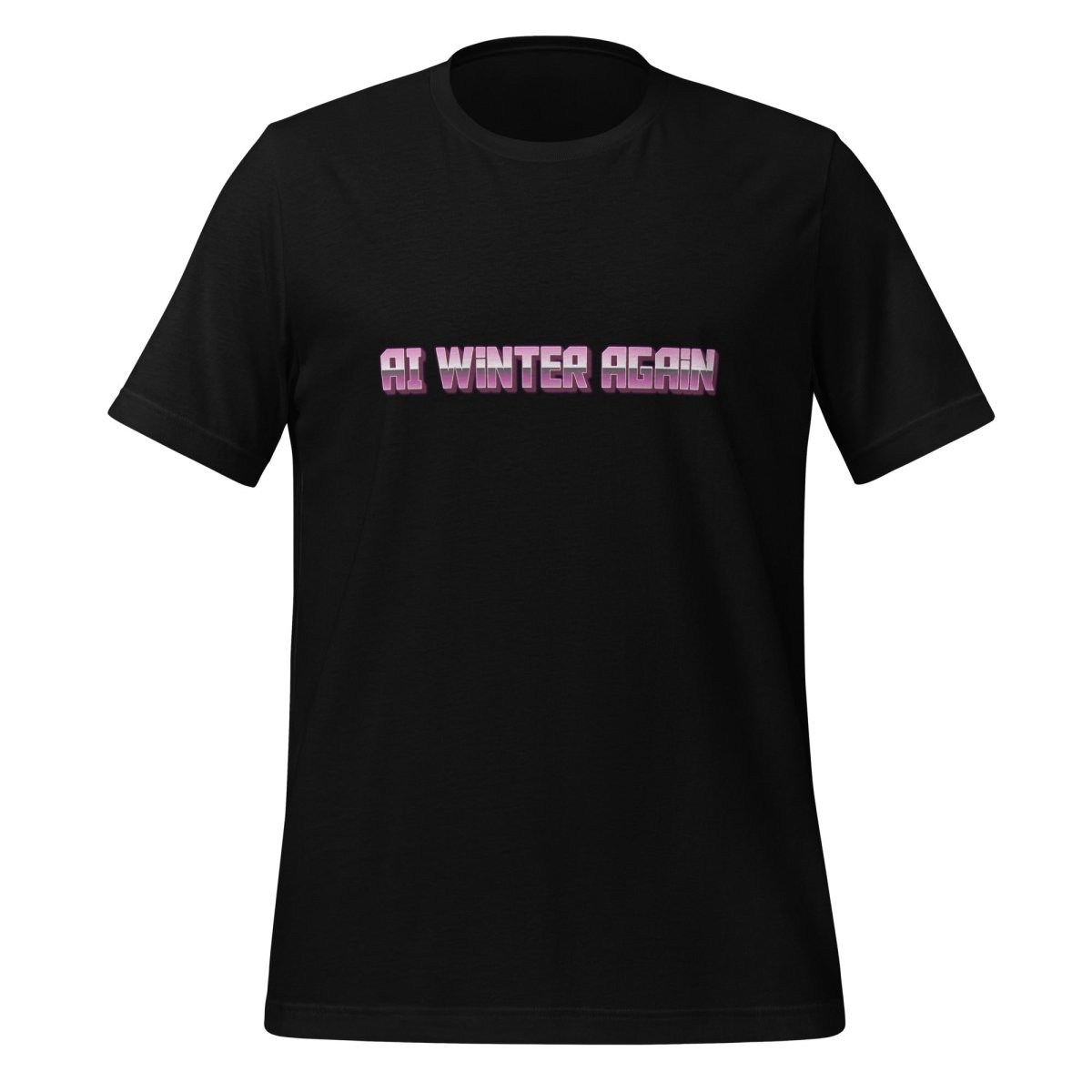 AI Winter Again T-Shirt (unisex) - Black - AI Store